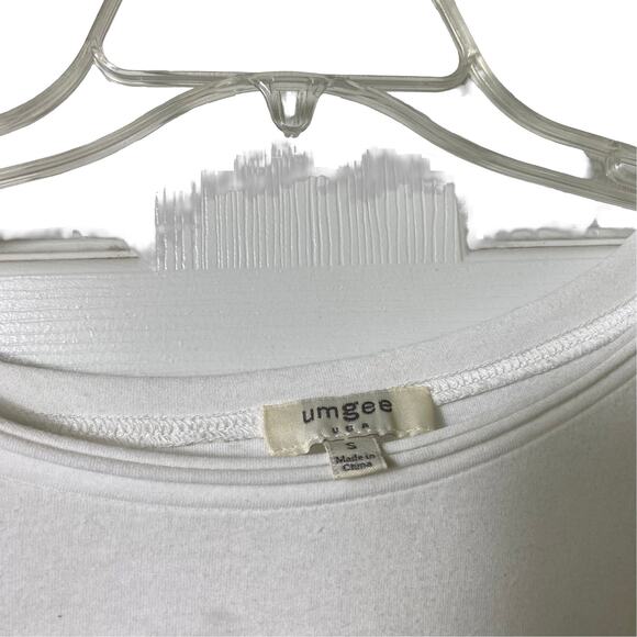 Umgee White Half Sleeve Oversized Top Small (2499) - Picture 5 of 6